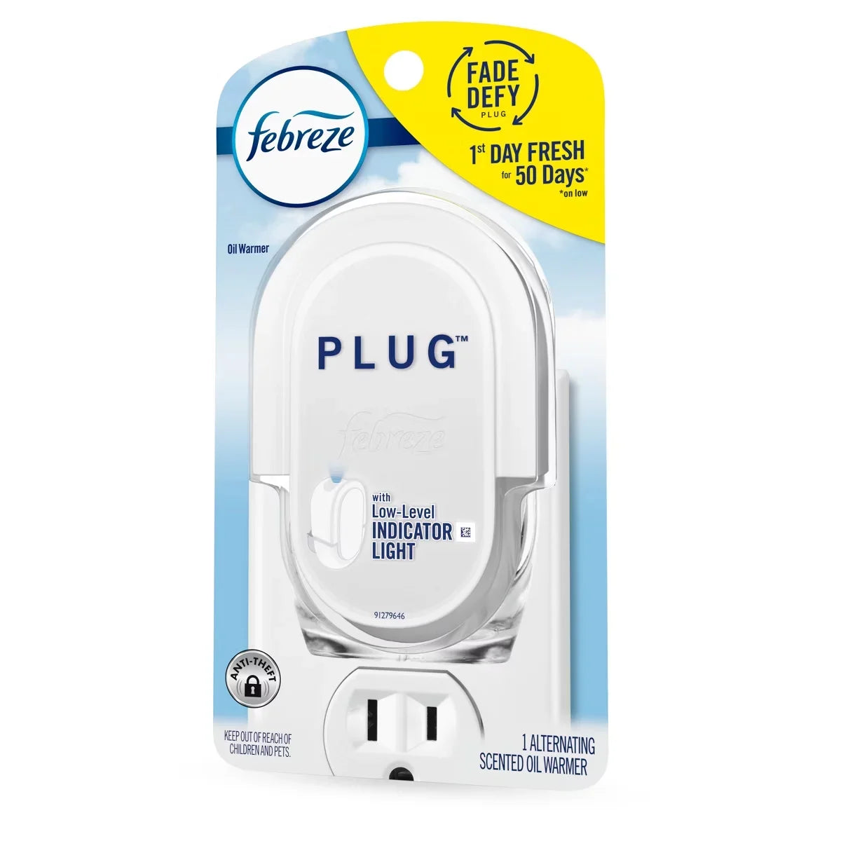 Febreze Odor-Fighting Fade Defy Plug Air Freshener - Warmer Device