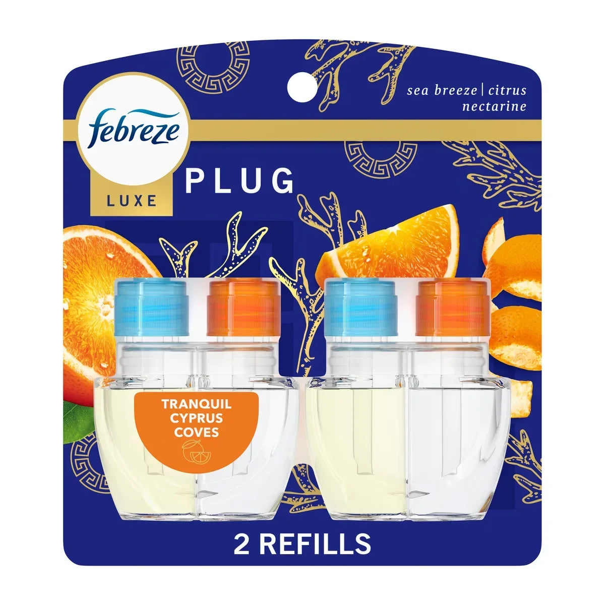 Febreze Plug Dual Air Freshener Refills - Tranquil Cyprus Coves - 2ct