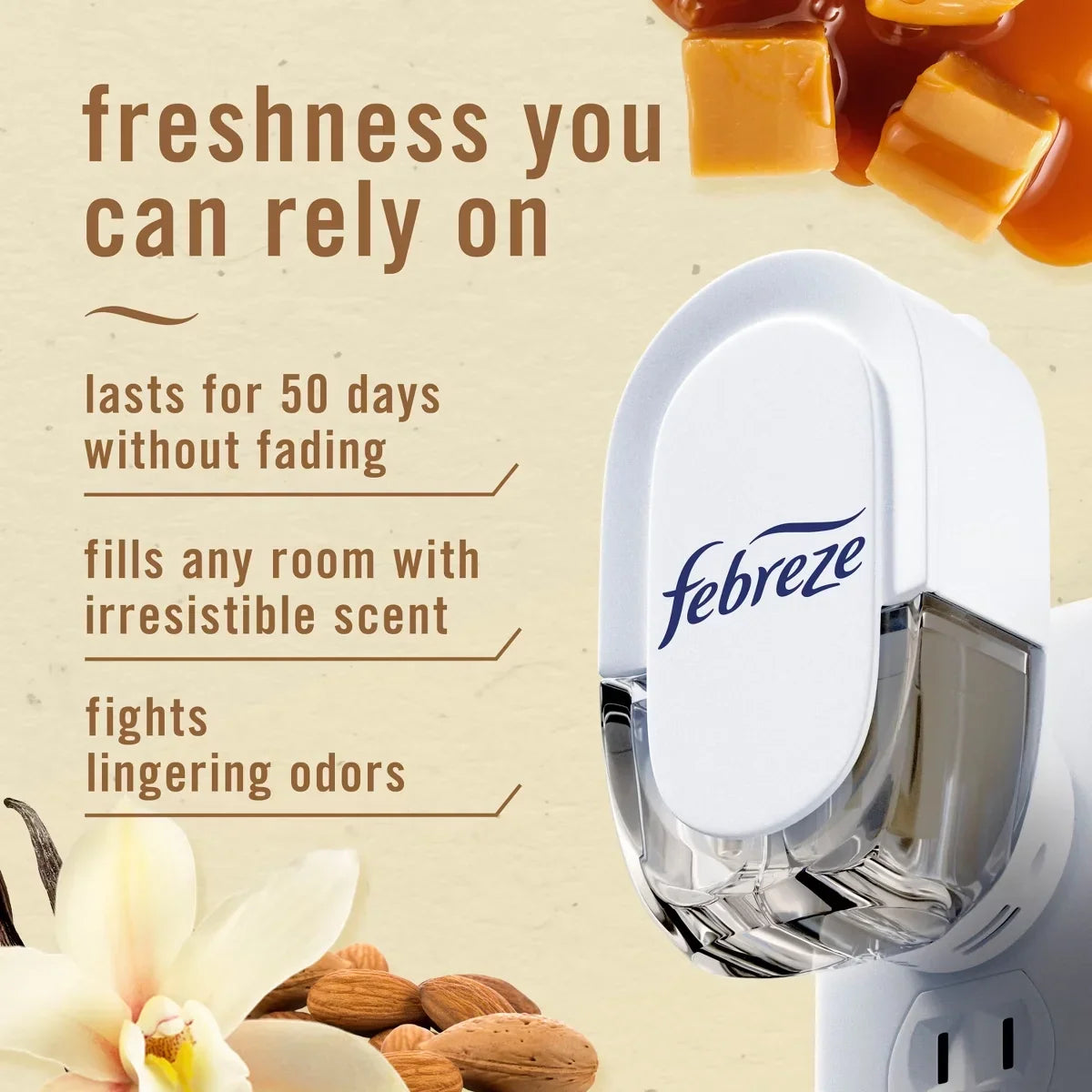 Febreze Plug Dual Baked Air Freshener Refills Fresh Vanilla - 2pk