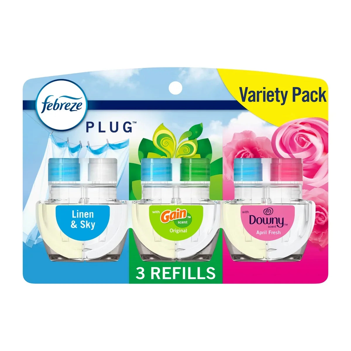 Febreze Odor-Fighting Fade Defy Plug Air Freshener - 2.63 fl oz/3pk