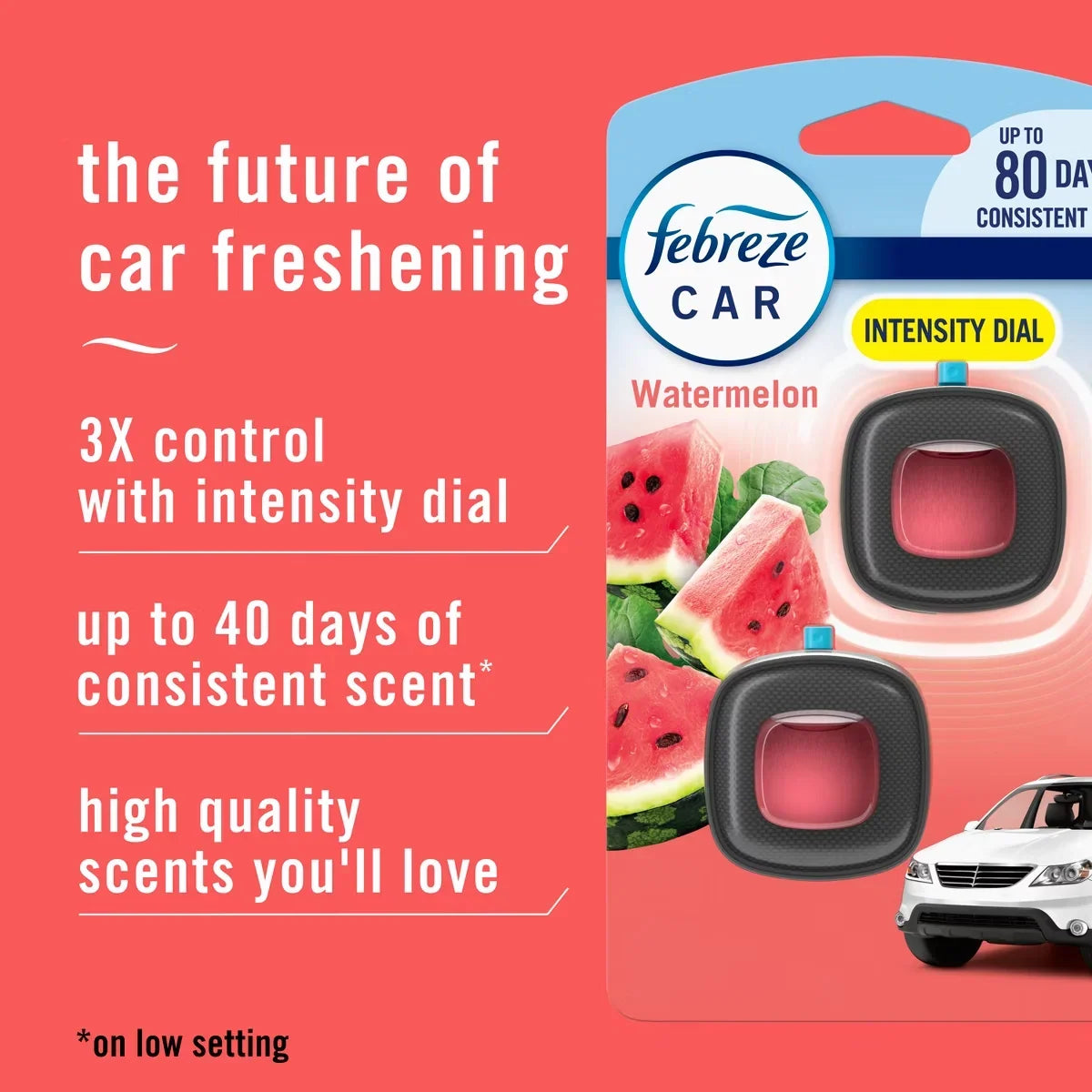 Febreze Car Air Freshener - Sweet Watermelon Vine - 2ct