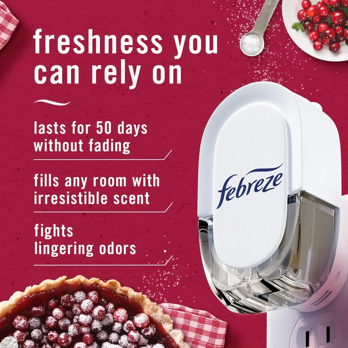Febreze Plug Triple Air Freshener Refills - Mixed Winter - 2.63 fl oz/3ct