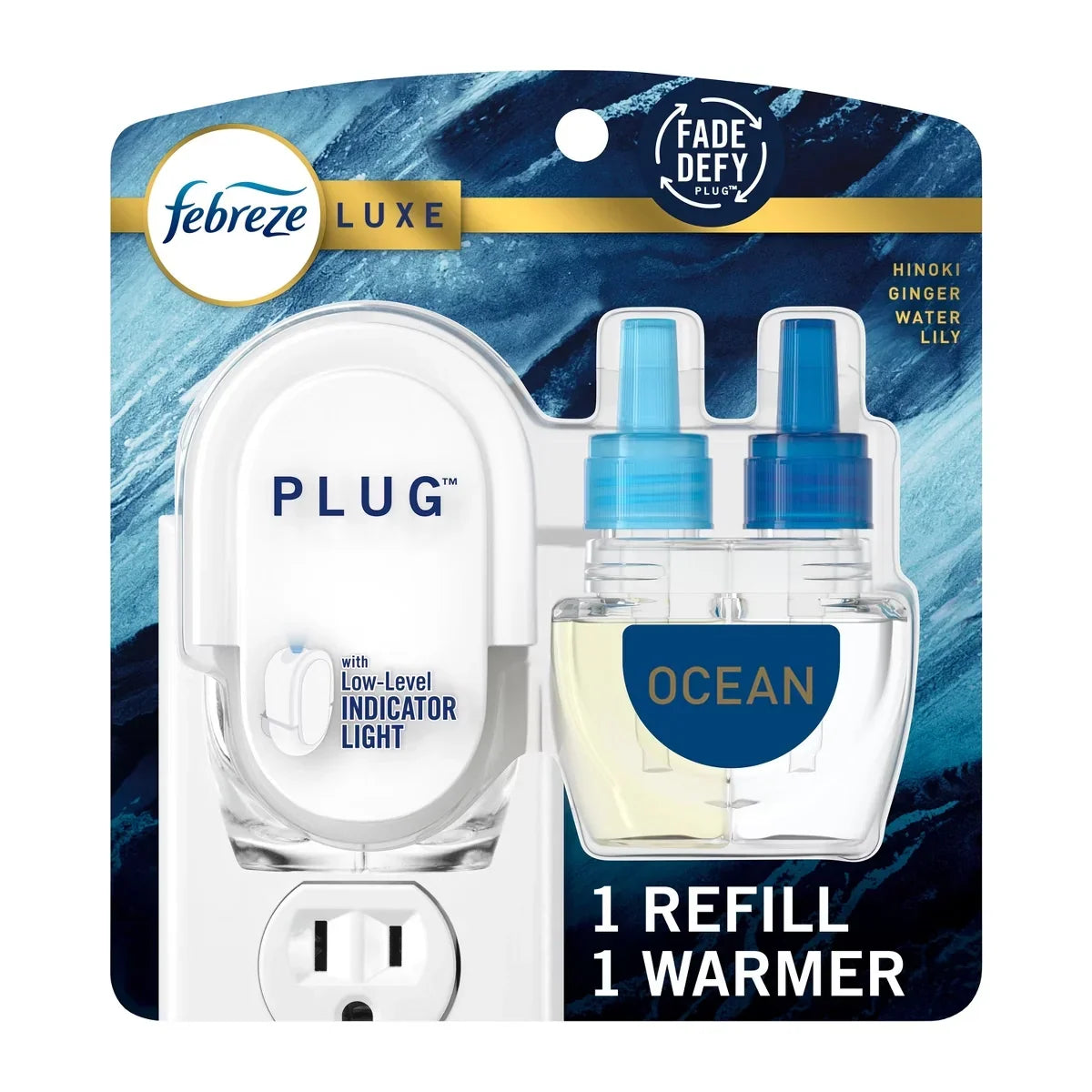 Febreze Plug Quadruple Air Freshener Refills - Ocean