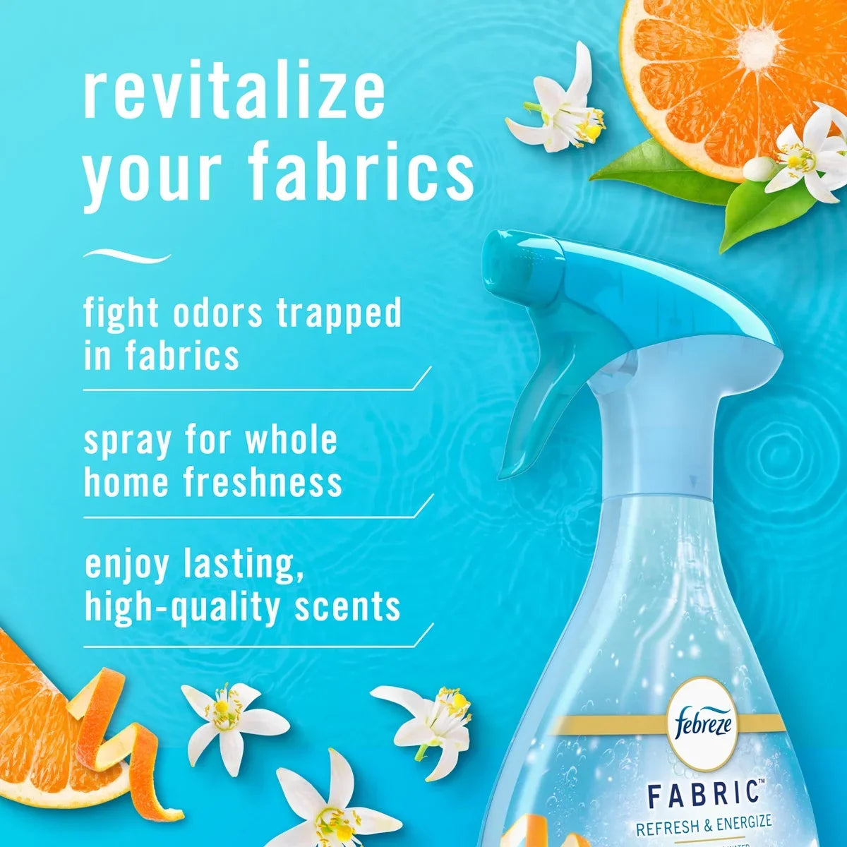 Febreze Fabric Rejuvenating Air Freshener - Water Zesty Orange Blossom - 23.6 fl oz