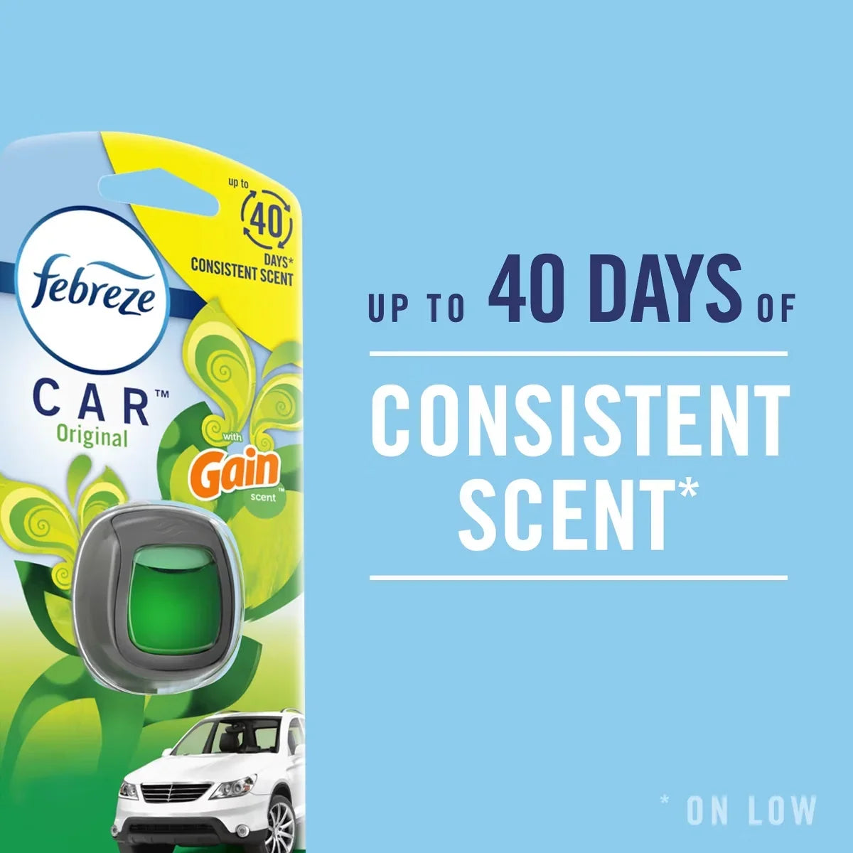 Febreze Car Air Freshener Vent Clip - Berry & Bramble - 0.13 fl oz/2pk