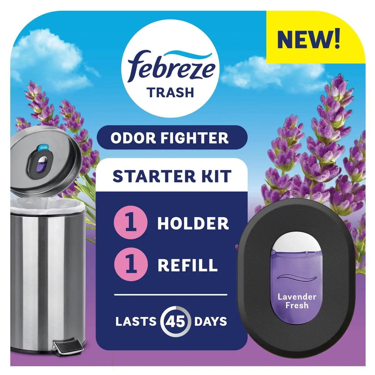 Febreze Trash Aisle Air Freshener Starter Kits - Lavender