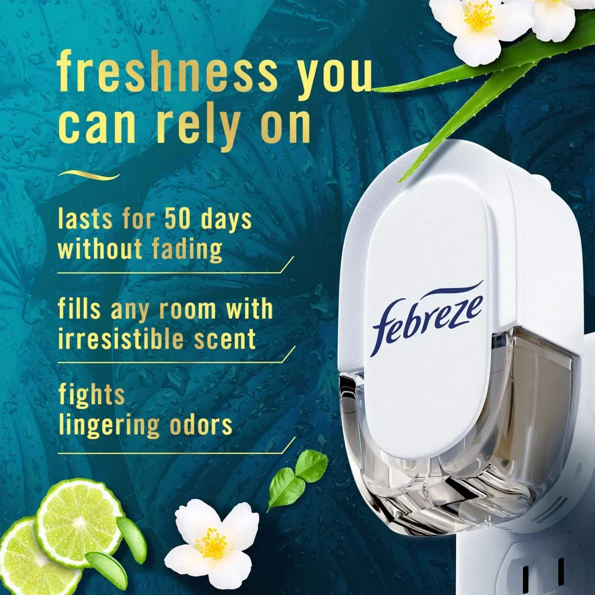 Febreze Luxe Plug Dual Refill Air Freshener - Rainforest - 1.75 fl oz/2ct