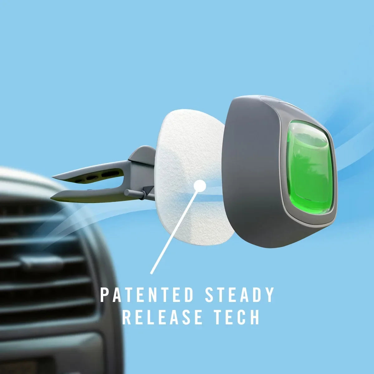 Febreze Downy Infusions Calm Car Air Freshener - Lavender & Vanilla Bean - 0.14 fl oz/2pk